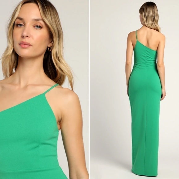 LULUS Prom Wedding Cocktail Formal Event One Shoulder Maxi Gown NWOT - Picture 3 of 3